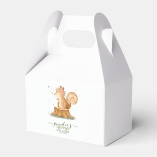 Minimal Cute Squirrel wildlife farm forest animal Favor Boxes