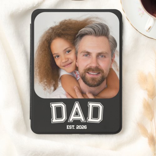 Minimal Dad Established Year New Father Photo Kindle Cover
