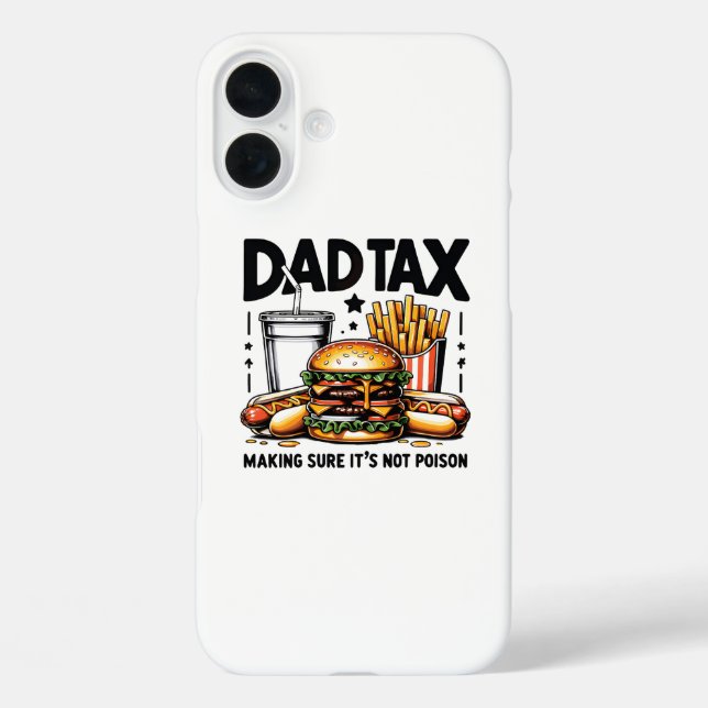 Minimal Dad Tax Food Icon Art Case-Mate iPhone Case (Back)