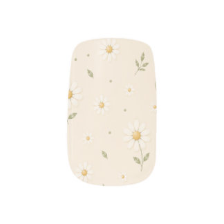 Minimal Daisy Nail Wraps