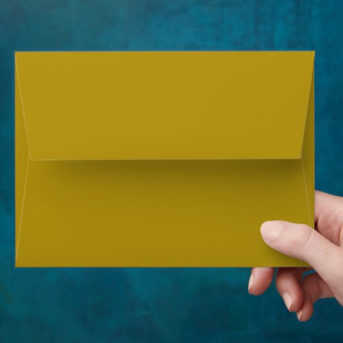 Minimal Dark Gold Wedding Invitation Matching  Envelope