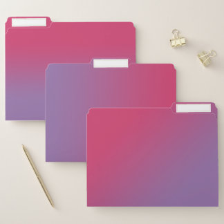 Minimal Dark Pink to Purple Gradient File Folder