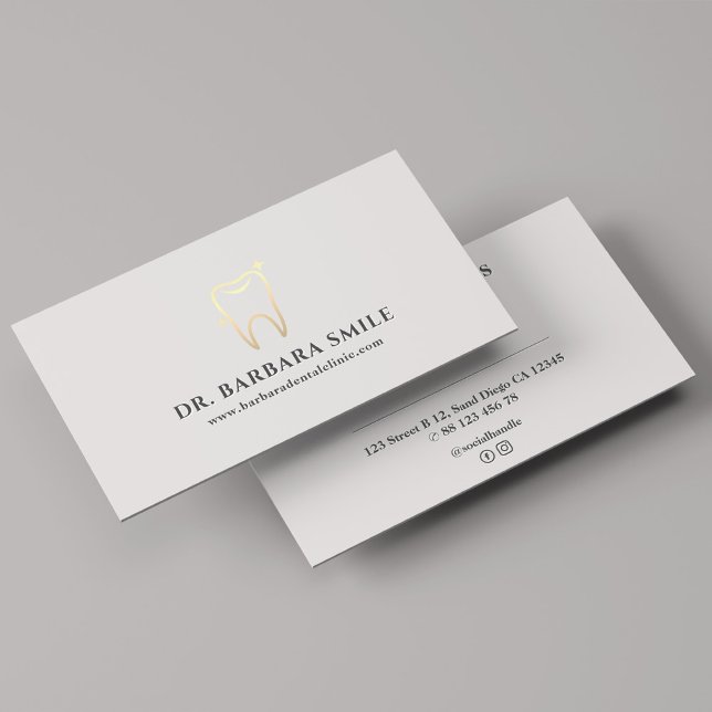 Minimal Dentist Dental Clinic Appointment Business Card (Minimal Dentist Dental Clinic Appointment Business Card
)
