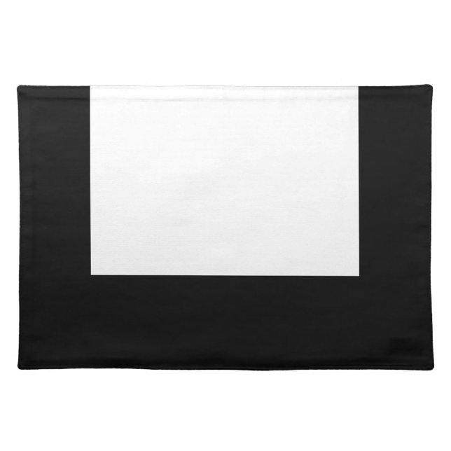 Minimal Design Black frame add Image Placemat (Front)