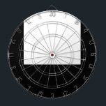 Minimal Design Black Frame Dart Board<br><div class="desc">Minimal and minimalist. You can easily add image or change background color by clicking the customize button.</div>