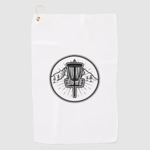 Minimal Disc Golf Print Disc Towel