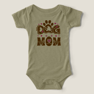 Minimal DOG MOM Monogram Infant T-shirt