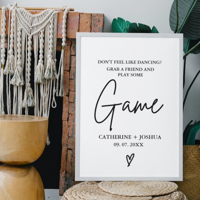 Minimal Dont feel like dancing play some game sign (Creator Uploaded)