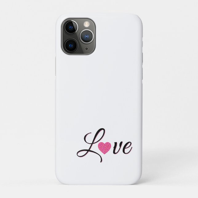 Minimal Dotted Heart Design Case-Mate iPhone Case (Back)