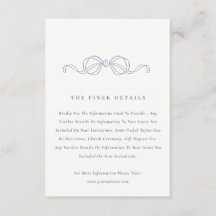 Minimal Dusky Blue Coquette Bow Wedding Detail