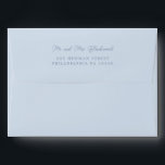 Minimal Dusty Blue Return Script Address Envelope<br><div class="desc">Minimal Dusty Blue Script Return Address</div>