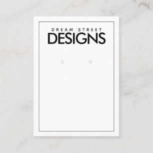 Minimal Earring Display Card