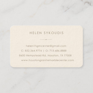 Minimal Earthy Neutral Modern Business Card