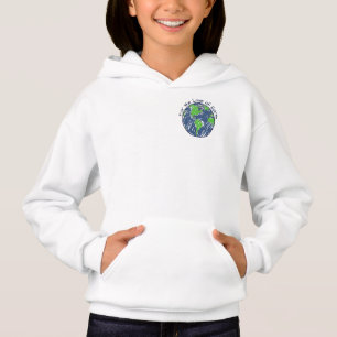 Minimal Eco For the Love of Earth Day Kids Gift Hoodie