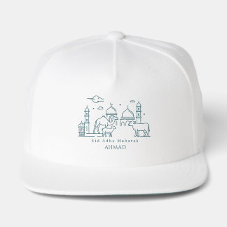 Minimal Eid al Adha Line Art – Cow, Sheep & Camel  Snap Back Hat