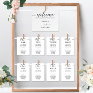 DIY Wedding Welcome Sign & Seating Chart - Living on Saltwater Designs