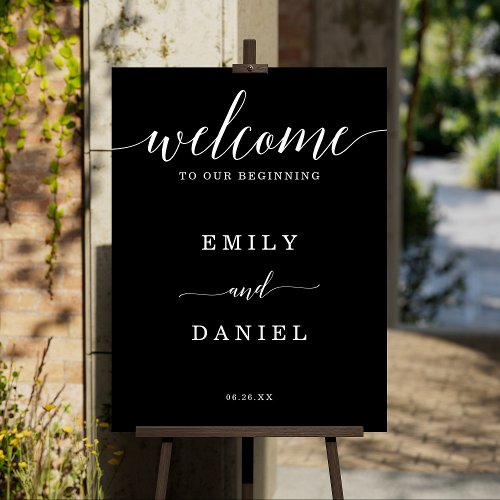 Minimal Elegance Wedding Welcome Sign