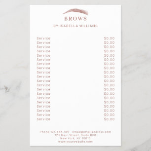 Minimal elegant Augenbrauen  Flyer