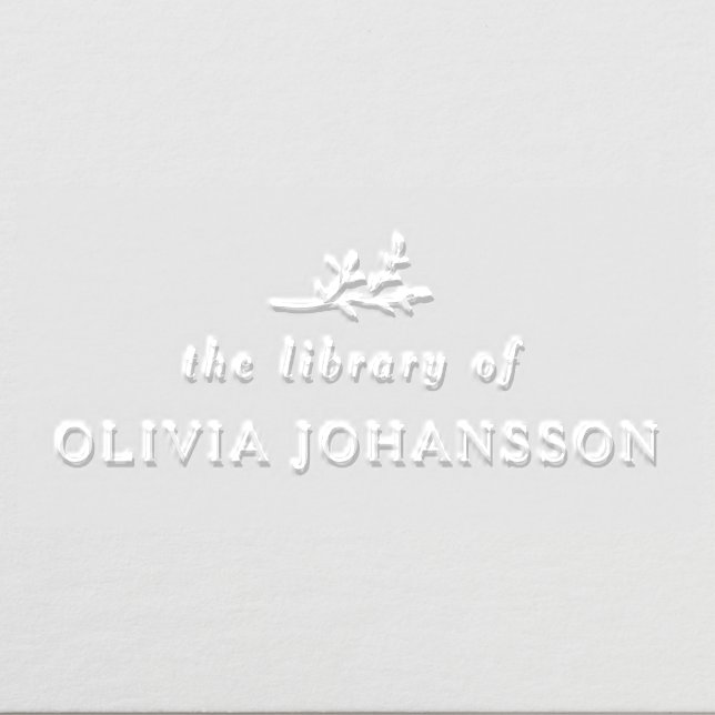 Minimal Elegant Botanical From The Library Of Book Embosser (Design)