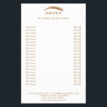 Minimal elegant eyebrow flyer<br><div class="desc">Customizable flyer with eyebrow illustration. Perfect for eyebrow & makeup artists, hair stylists and beauticians. Edit your product in minutes by adding your information. Via "further customize" you can change font/color/position.</div>