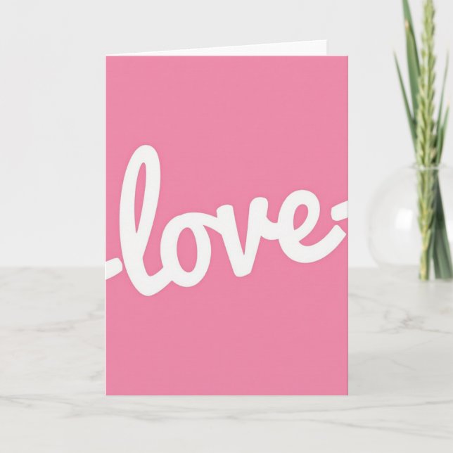 Minimal Elegant Love Card (Front)