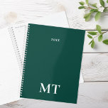 Minimal Elegant Monogram Planner<br><div class="desc">Minimal Elegant Monogram Planner. Personalize with year and monogram intials.</div>
