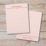 Minimal Elegant Pastel Line Letterhead<br><div class="desc">Elegant fully customizable letterhead template. Minimal design with pastel colors and bold fonts.</div>