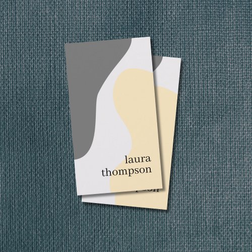 Minimal Elegant Pastel Pattern Consultant Business Card