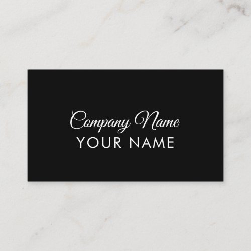Minimal Elegant professional Business Card