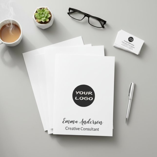 Minimal Elegant Professional | Your Logo Pocket Folder (Creator Uploaded)