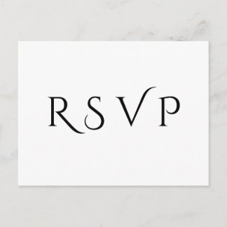 Minimal & Elegant RSVP Post Card