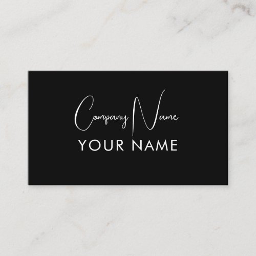 Minimal Elegant Salon Business Card | Modern Hair