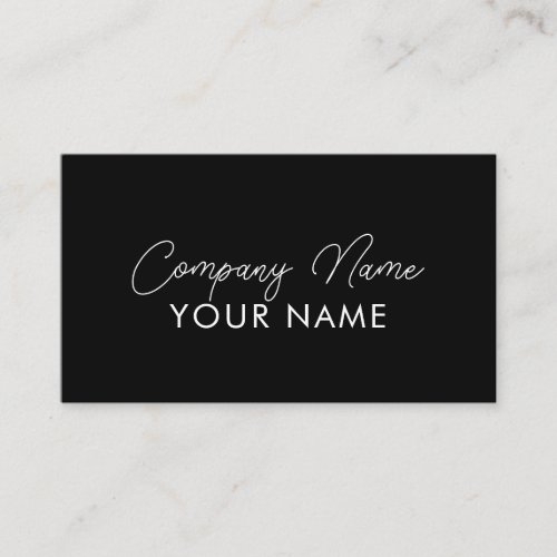 Minimal Elegant Salon Business Card | Modern Hair