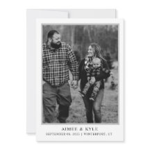 Minimal Elegant Save The Date Invitation