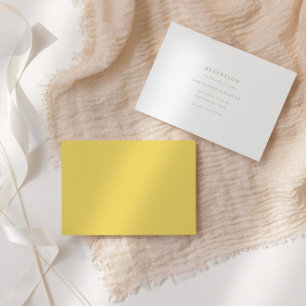 Minimal Elegant Script Reception Enclosure Card