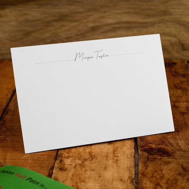 Minimal Elegant Simple Personalized Note Cards (Creator Uploaded)