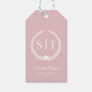Minimal Elegant Typography Monogram Initials Gift Tags