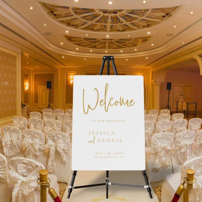 Minimal Elegant Typography Wedding Welcome Sign (Creator Uploaded)