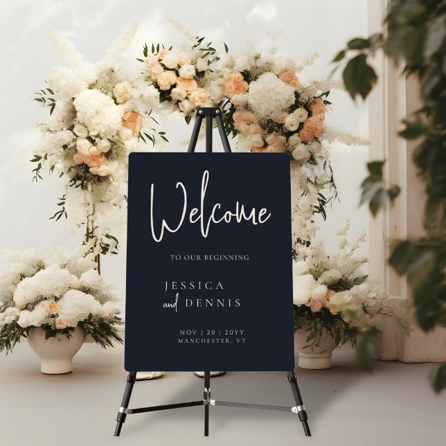 Minimal Elegant Typography Wedding Welcome Sign (Creator Uploaded)