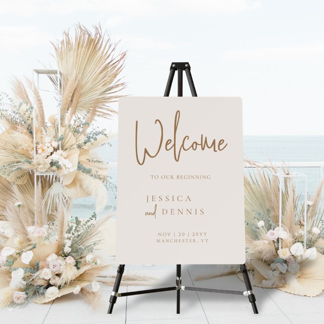 Minimal Elegant Typography Wedding Welcome Sign (Creator Uploaded)