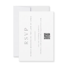 Minimal, Elegant Wedding RSVP