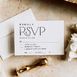 Minimal Elegant Wedding RSVP Card<br><div class="desc">With a modern design and effortless elegance,  these cards promise to leave a memorable impression on your guests. Matching items in our store Cava party design</div>
