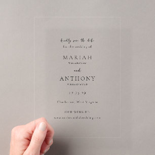 Minimal Elegant Wedding Save the Date