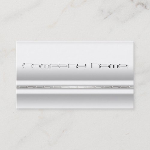 Minimal Elegant White Satin  Business Card