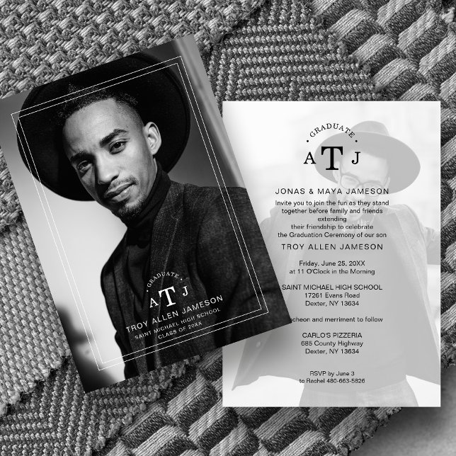 Minimal Elegantly Modern Transparency 2 Photos  Invitation (Creator Uploaded)