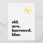 Minimal Engagement Ring Save the Date Photo Gold Foil Invitation<br><div class="desc">Minimal,  modern and sophisticated. This ring save the date photo invitation features gold foil. Easily customize this design with your own save the date photo,  name and short message!</div>