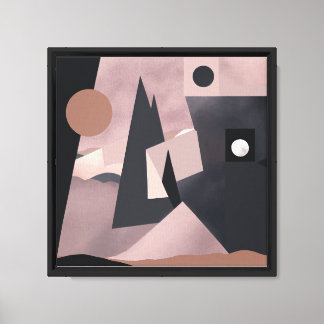  "Minimal Essence: A High-Resolution Abstract Land Canvas Print