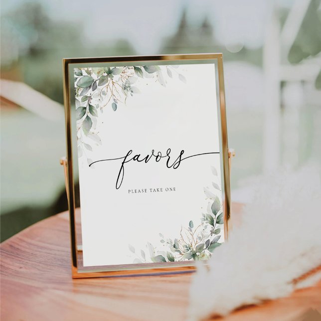 Minimal Eucalyptus Favors Sign (Creator Uploaded)