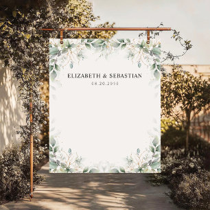 Minimal Eucalyptus Wedding Backdrops