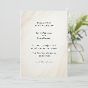 Minimal Eucalyptus Wedding Invitation